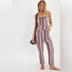 Free People Freya Stripe Overall